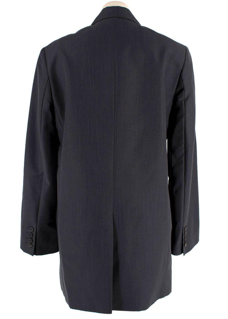 The Row Dark Grey Long Blazer