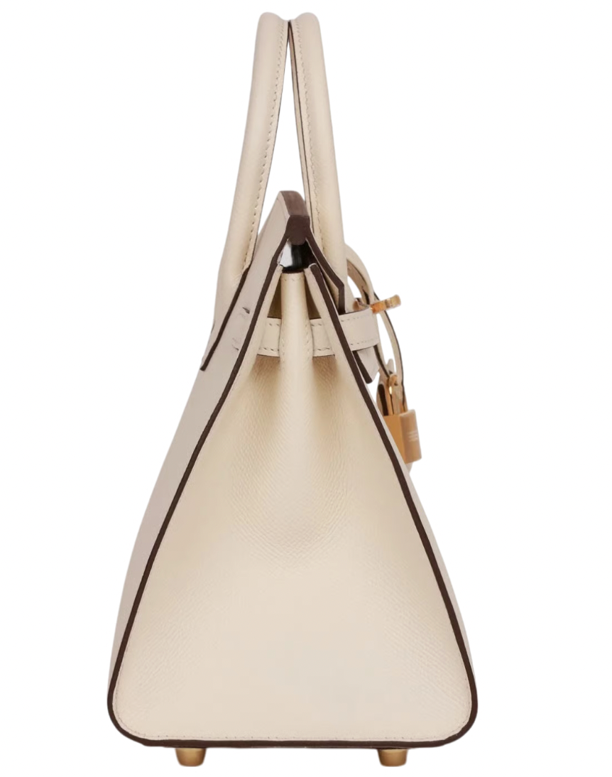 Hermès Epsom Sellier Nata Birkin 25 With Gold Hardware