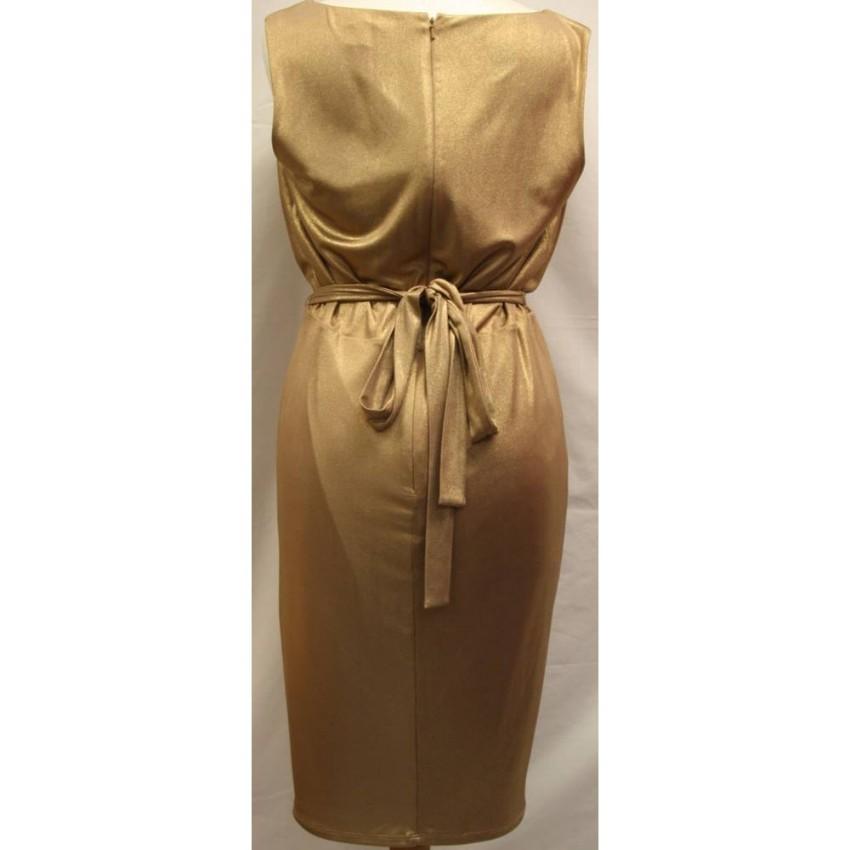 Alice by Temperley Metallic Draped Mini Dress