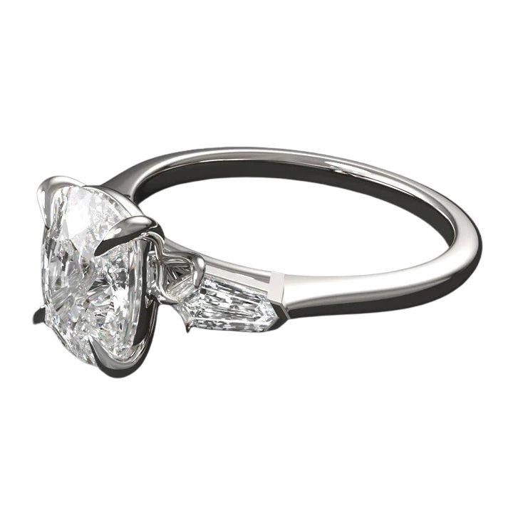 Cushion Cut 2ct Lab Grown Diamond Ring