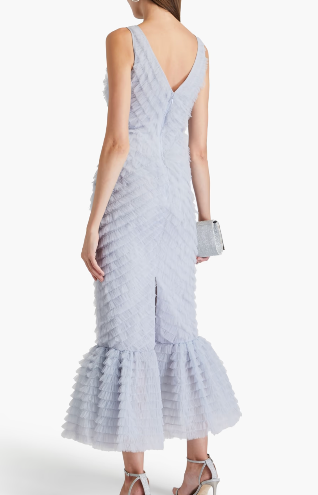 Huishan Zhang Janina Ruffled  Midi Dress