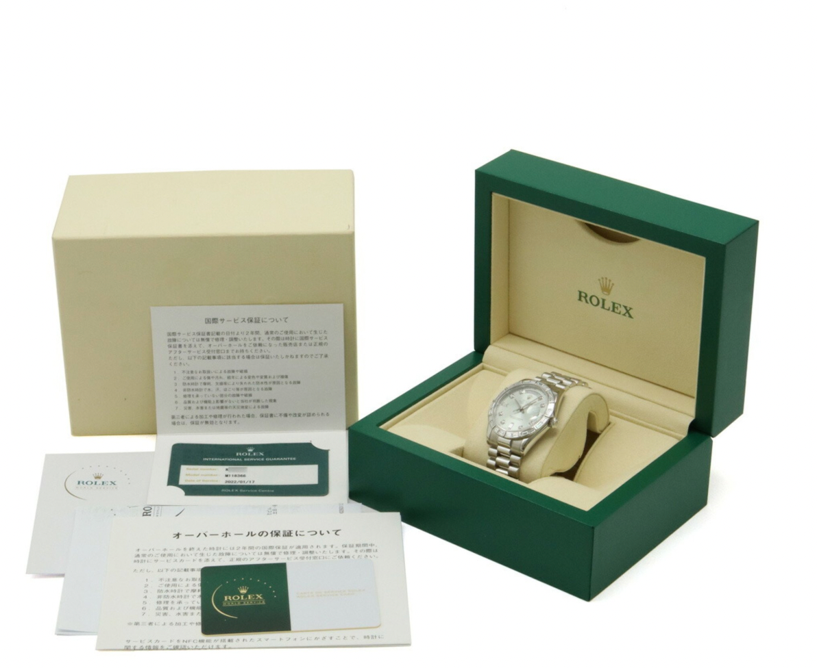 Rolex Day-Date Silver Watch 36mm