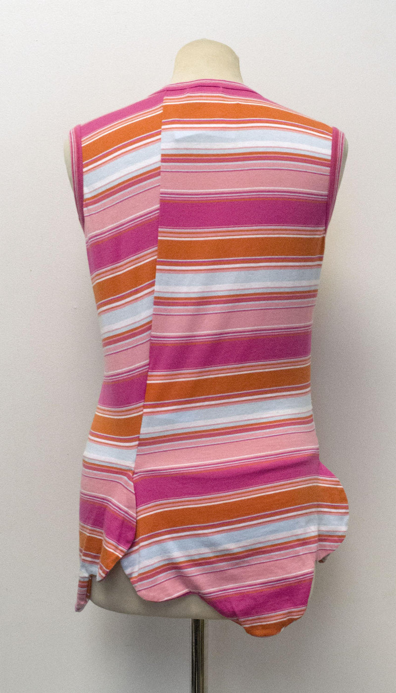 Comme des Garcons Striped Sleeveless Top