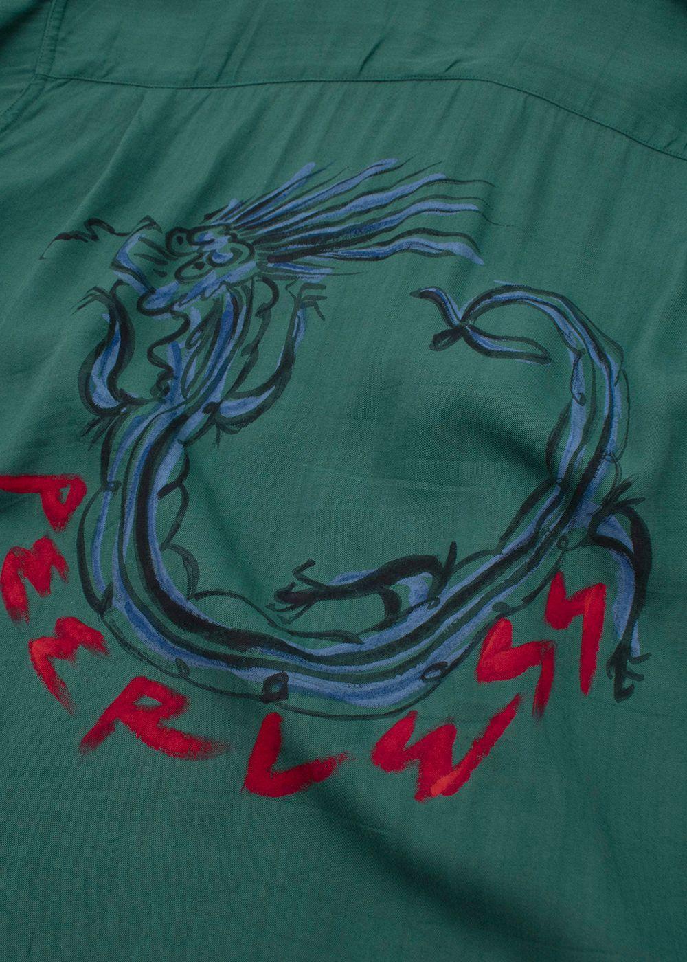 Peerless Dragon Back Printed Short Sleeved Shirt