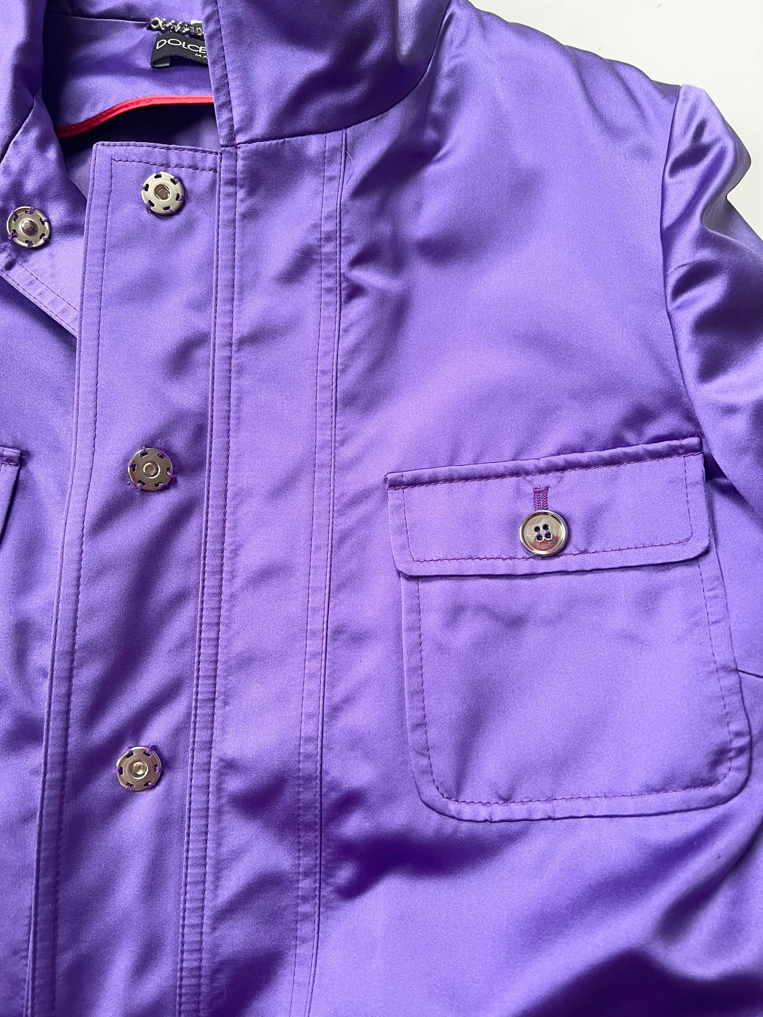 Purple Silk Jacket