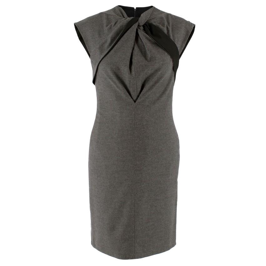 Gucci Grey Wool Tailored Dress
