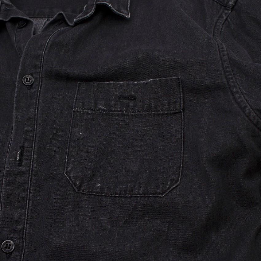 Pierre Balmain Charcoal Denim Shirt