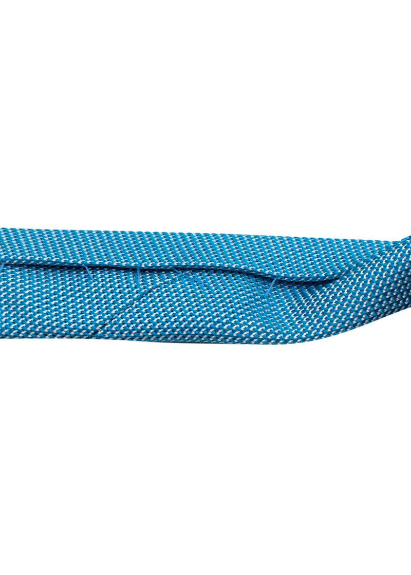 Blue & White Woven Silk Tie