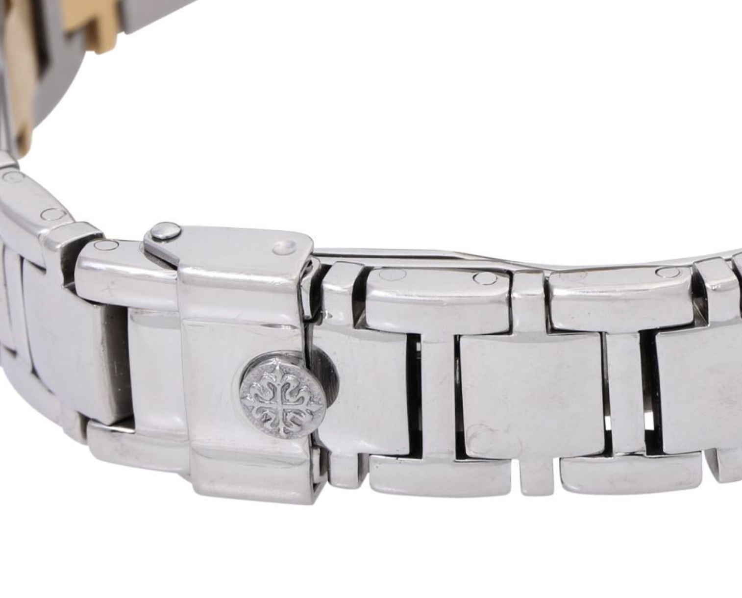 Nautilus Vintage Lady steel/yellow gold 18k with factory diamonds