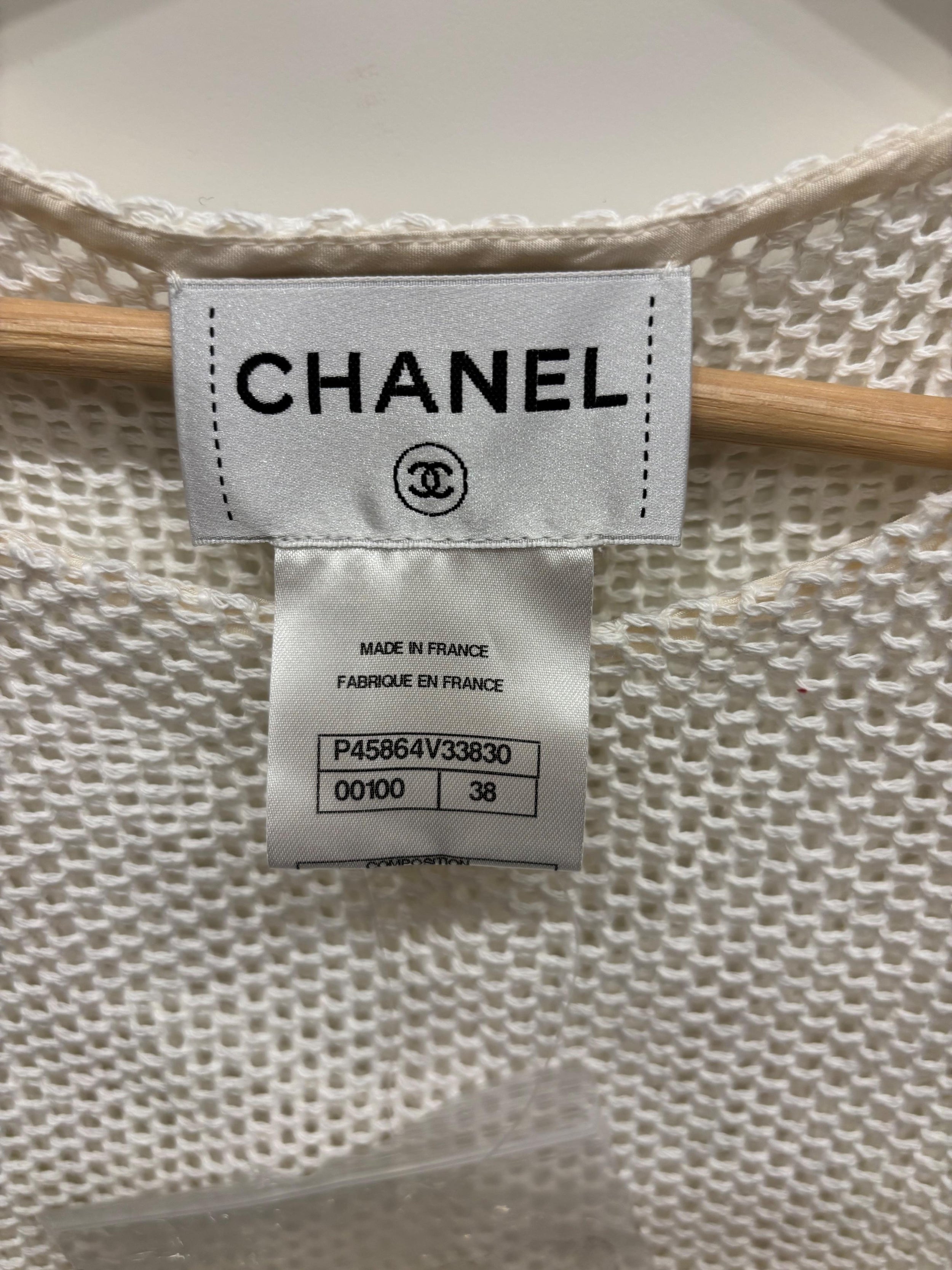 Chanel Cotton Mesh Mini Dress
