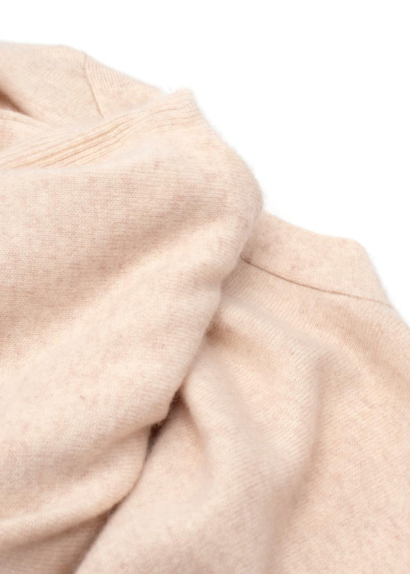 Ganni Oatmeal Cashmere Longline Sweater Vest