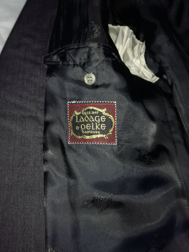 BURBERRYS' Bristol Dark Grey Single Breasted Wool Jacket
