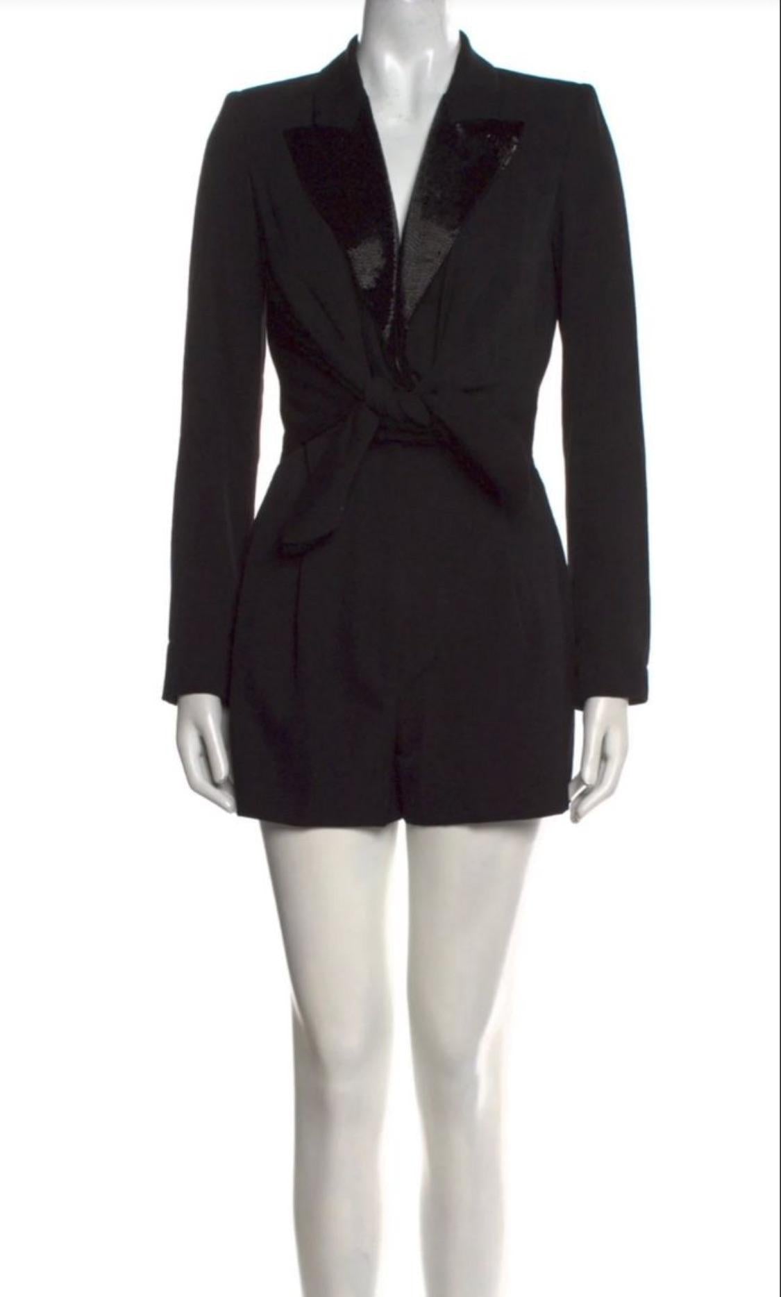 Pucci Black Tuxedo Shortsuit