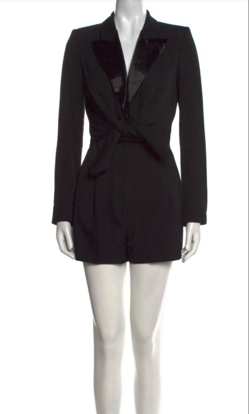 Pucci Black Tuxedo Shortsuit