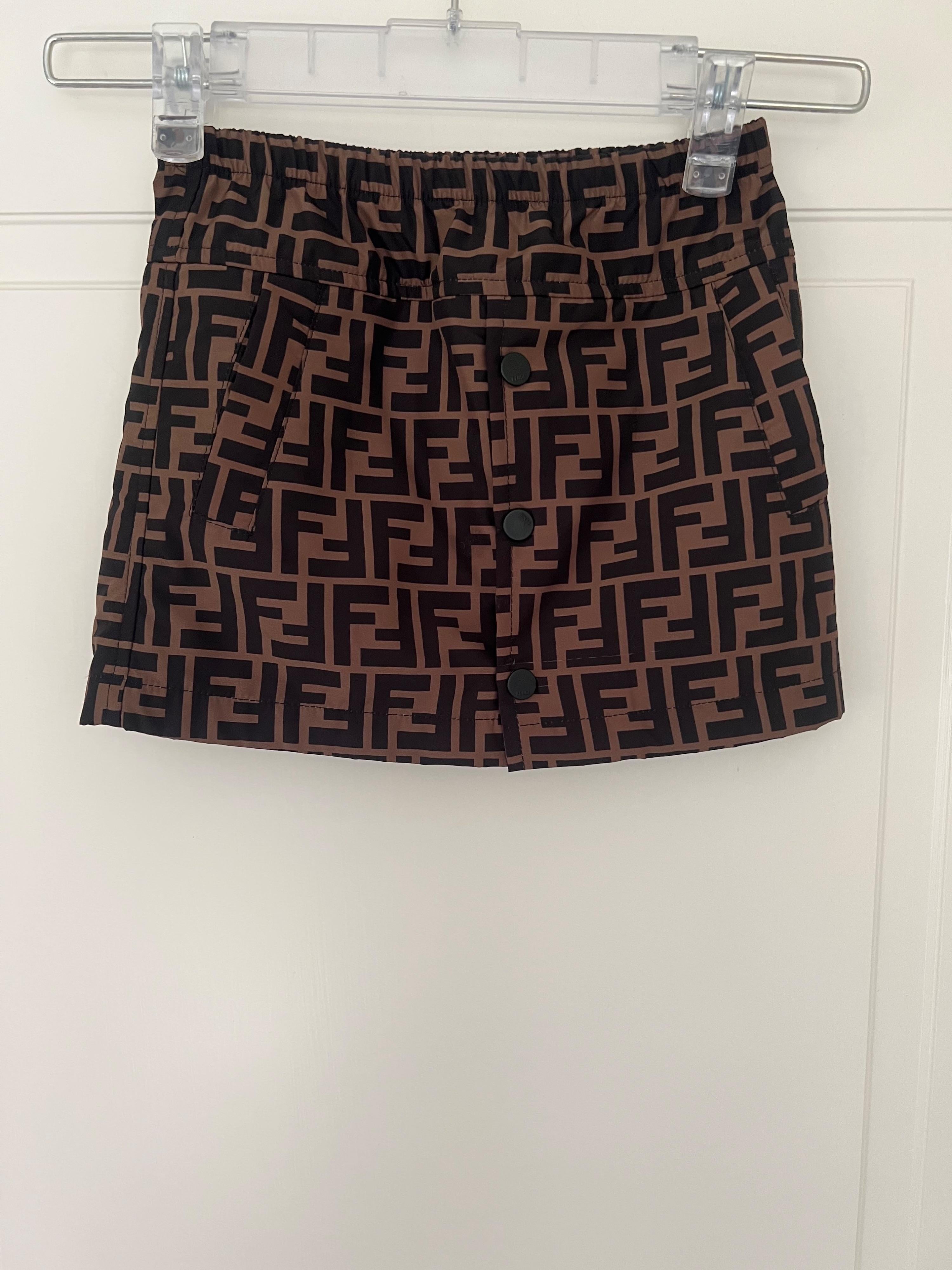 Kids 4Y FF motif skirt