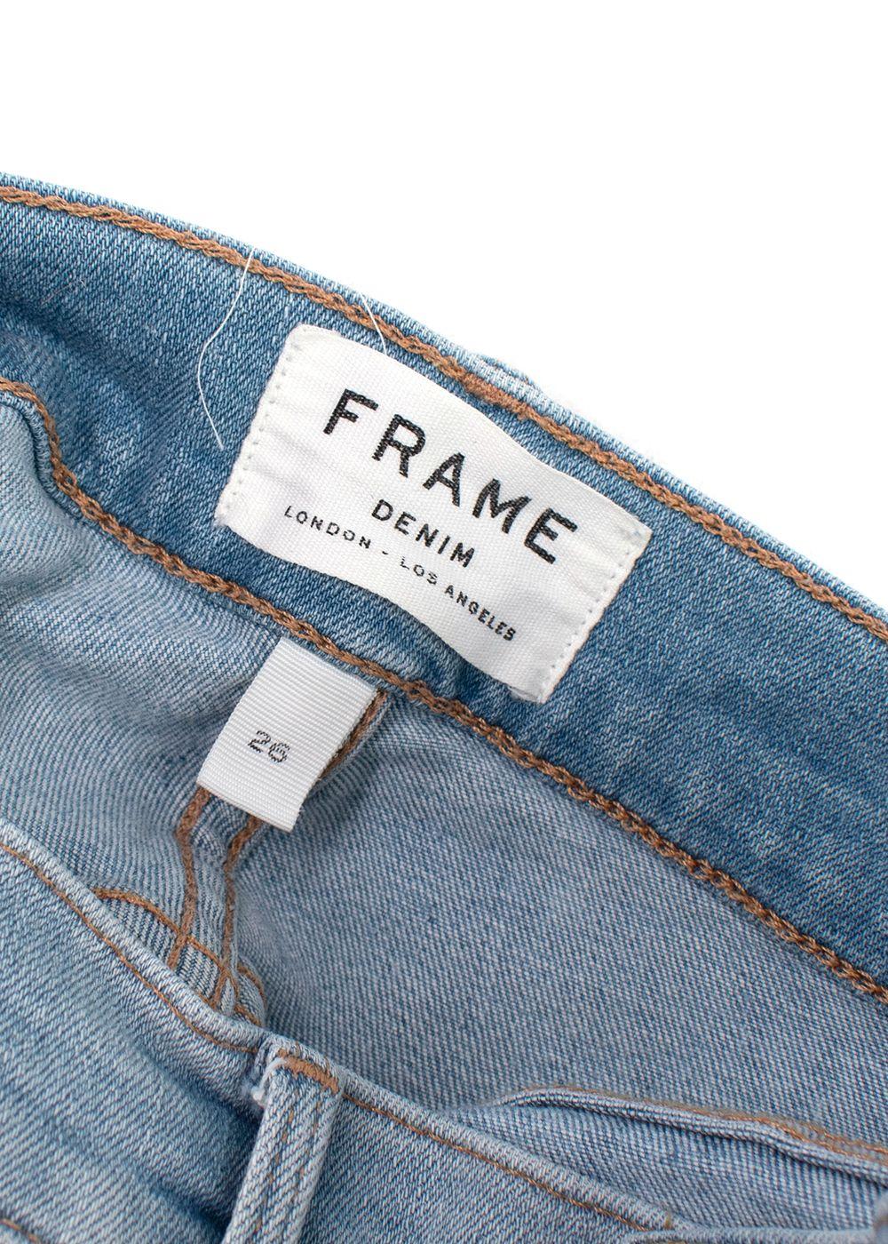 Frame Light Wash Le skinny Je Jeanne Crop Jeans
