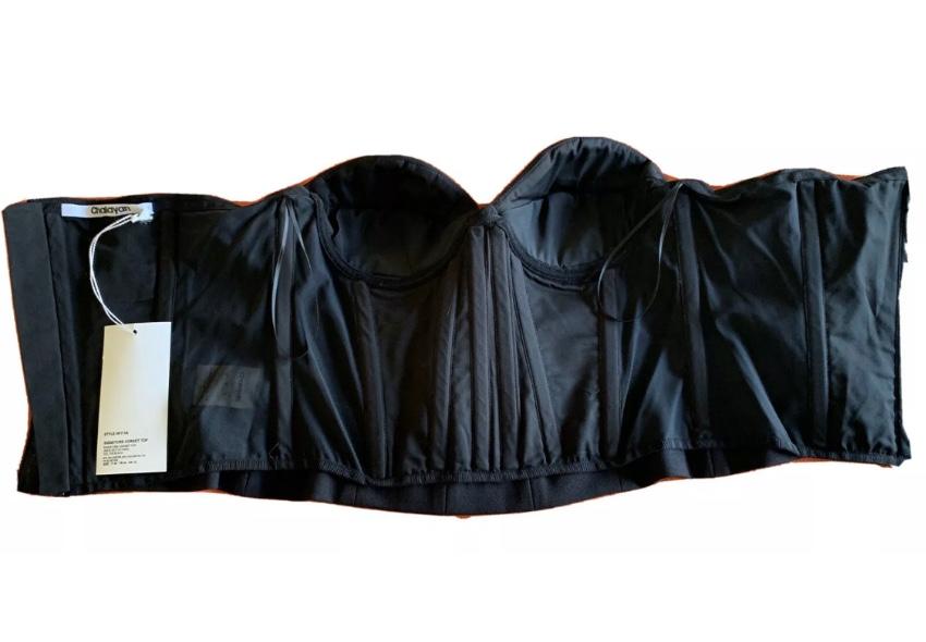 Chayalan Signature Black Bustier - Seen on Jodie Comer in Killing Eve