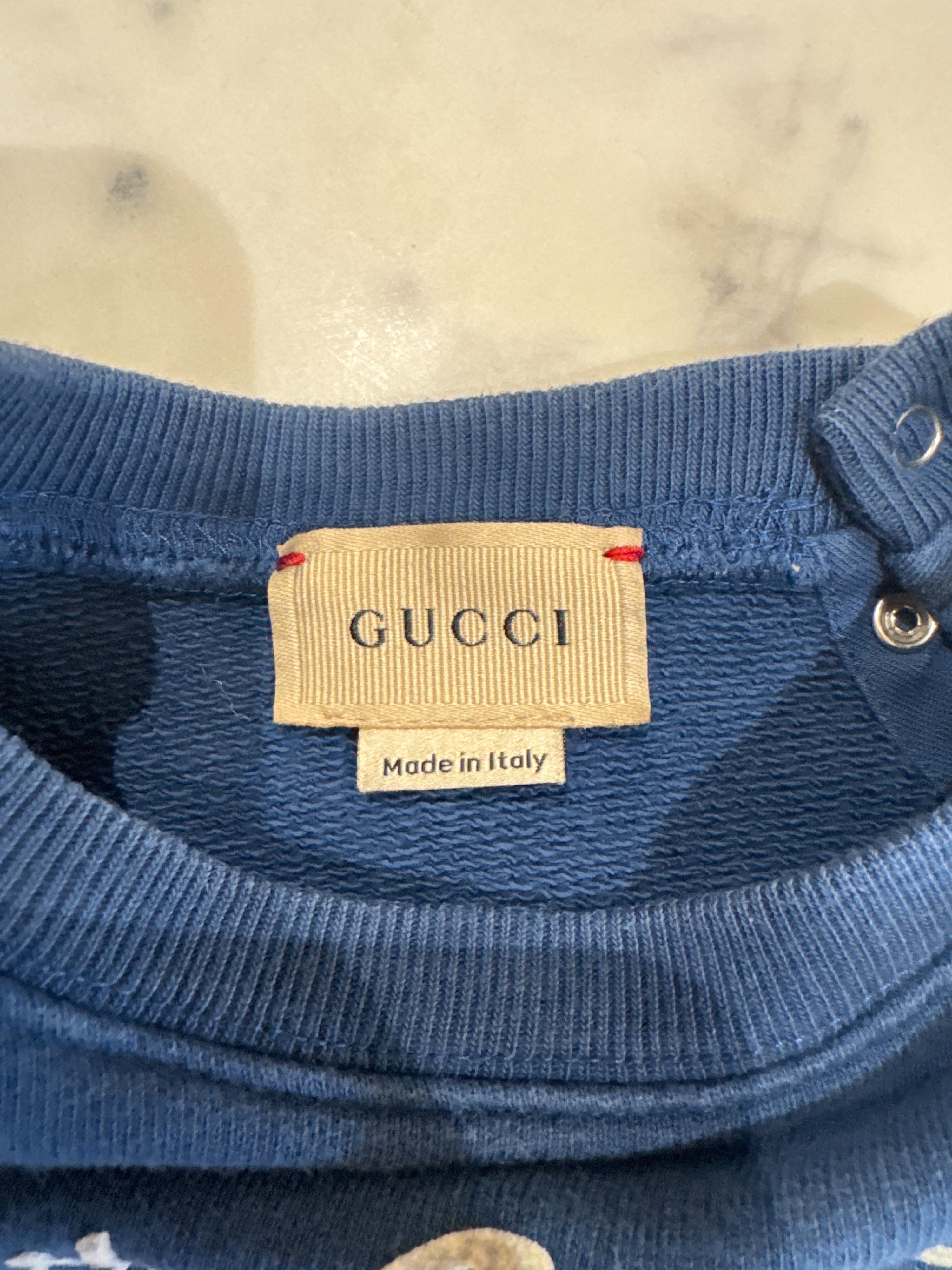 Gucci Boy's Blue Sweatshirt 3 yrs