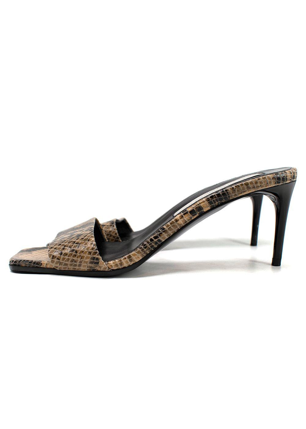 Stella McCartney Faux Snakeskin Mules
