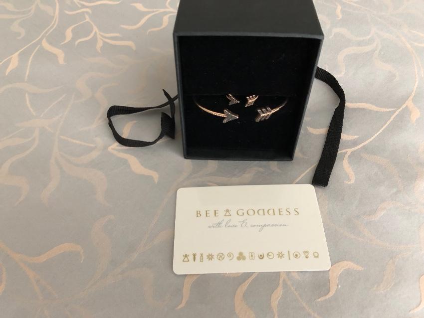 Bee Goddess Black Diamond Eros Arrow Ring & Bracelet