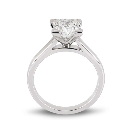 Bespoke 18ct White Gold Diamond Solitaire Ring