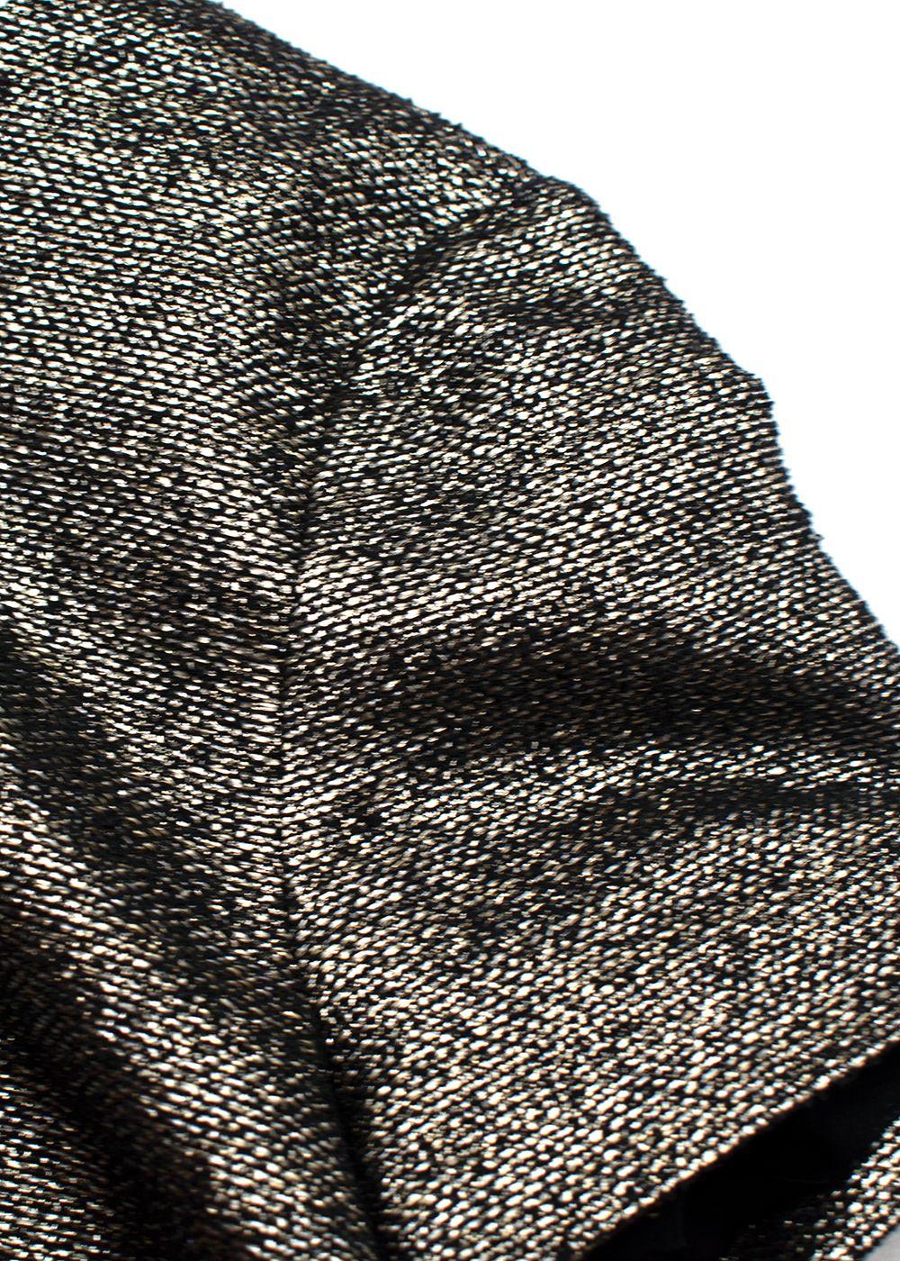 Chanel  Metallic Gold Tweed Top