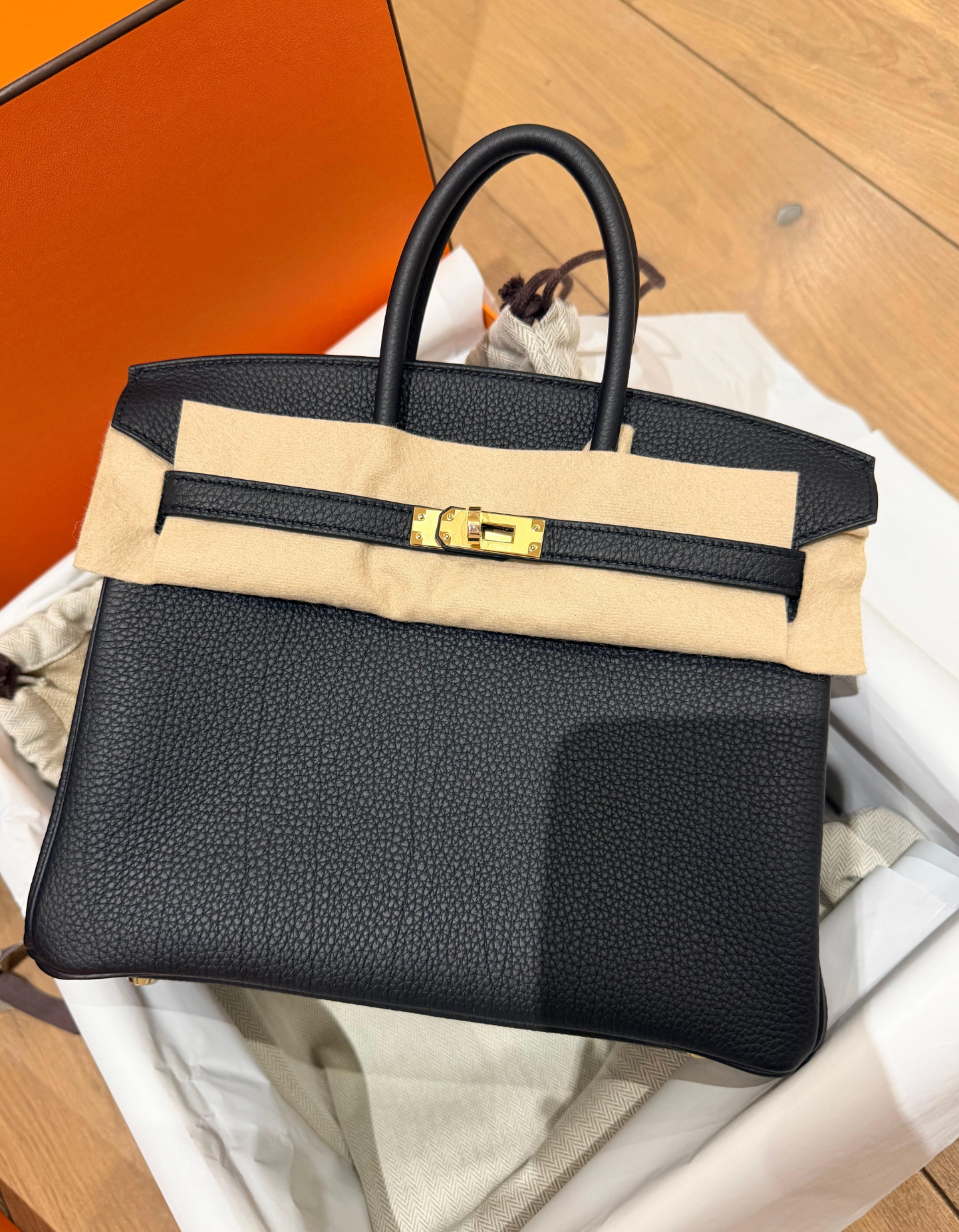 Hermes Black Togo Birkin 25