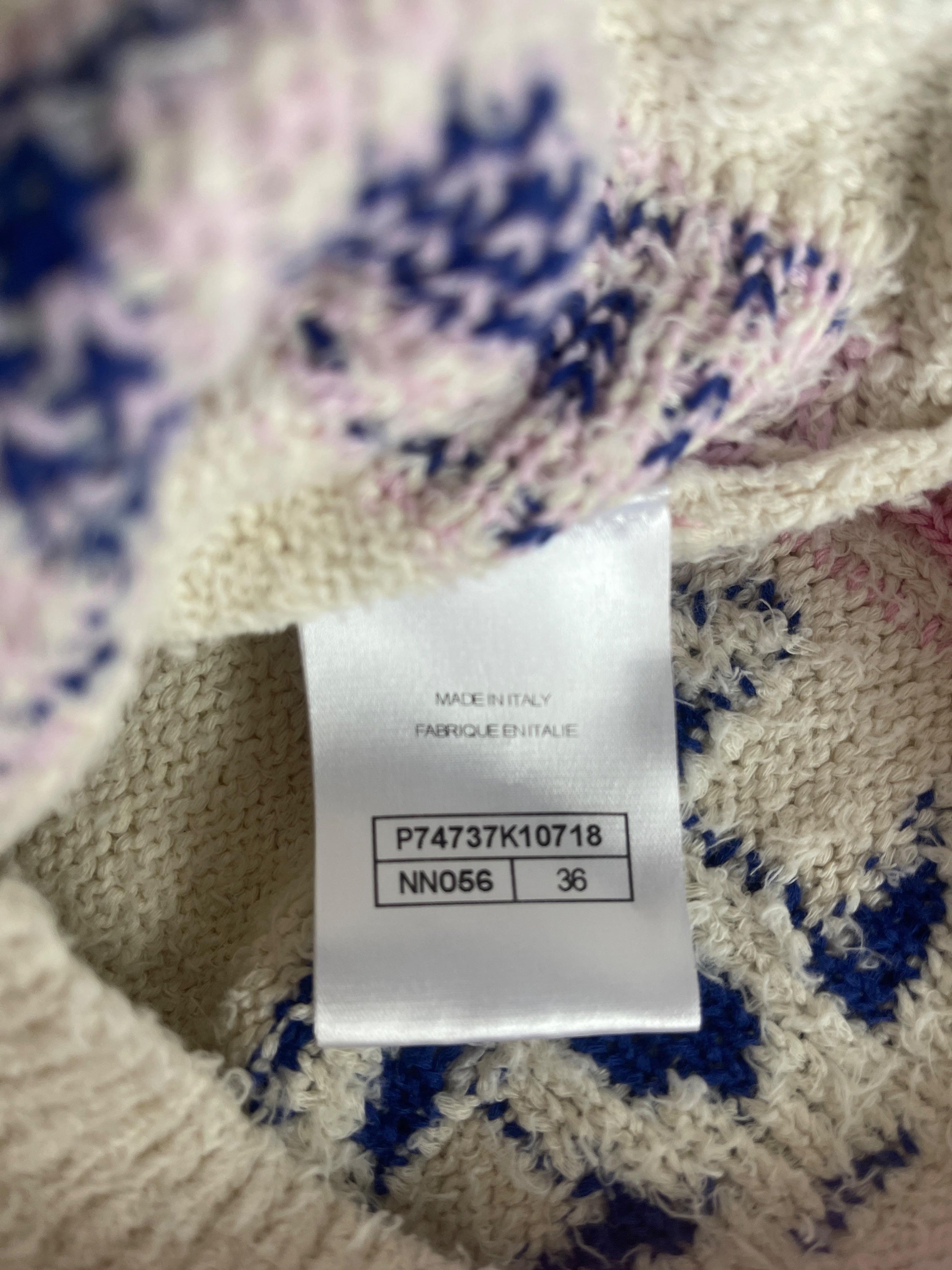 Chanel One Shoulder Knitted Logo Mini Dress