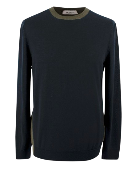 Valentino Two Tone Crew Neck Jumper