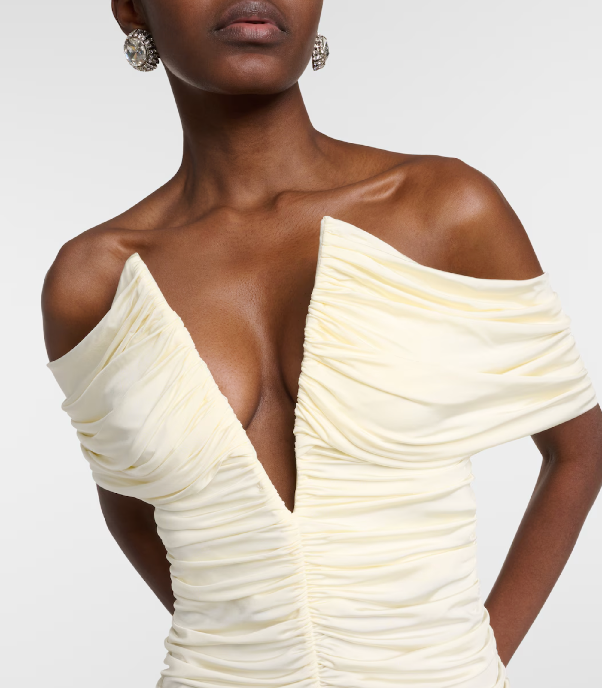 Magda Butrym Draped Off-Shoulder Minidress