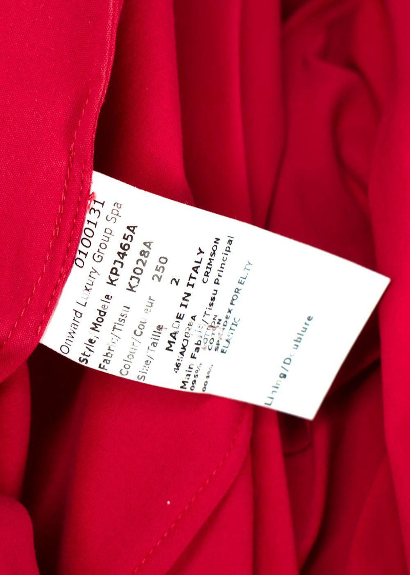 Michael Kors Collection Cotton Poplin Wrap Dress