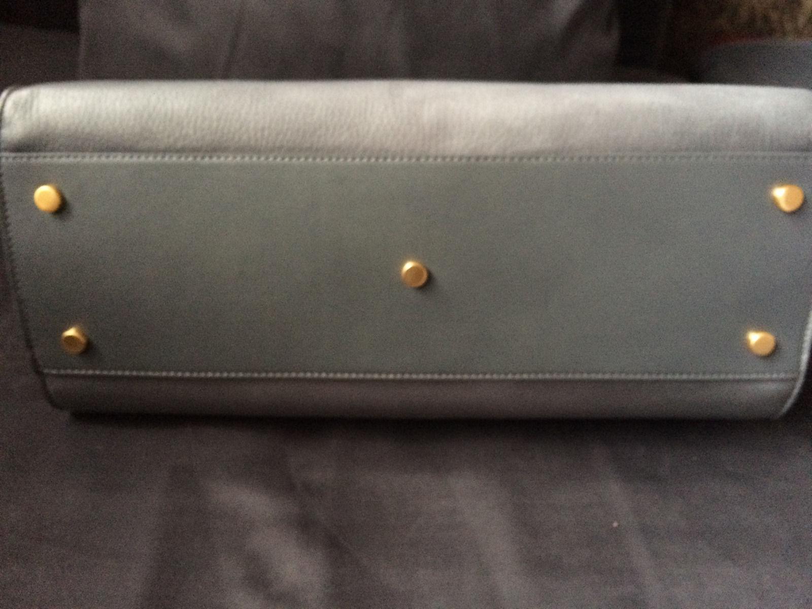 Smythson Eliot Leather Handbag, Graphite Grey