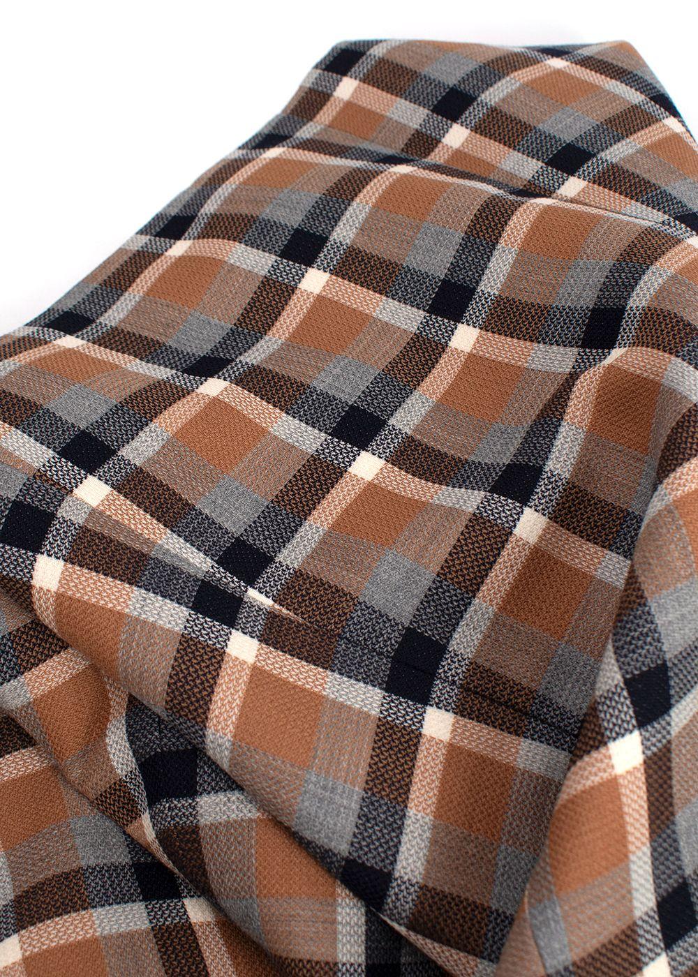 Christian Dior Tartan Wool Mini Skirt