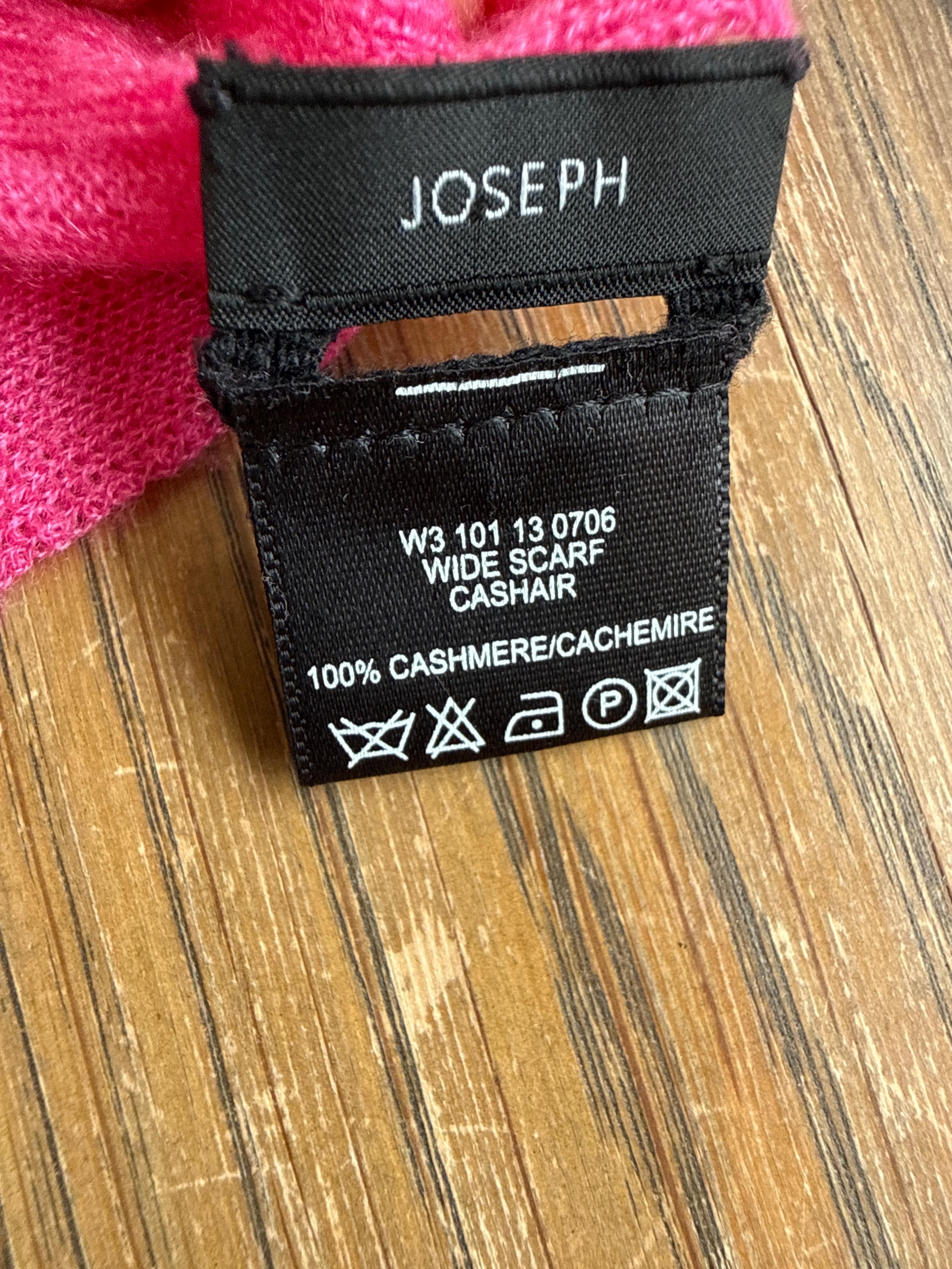 Joseph Pink Cashmere Scarf