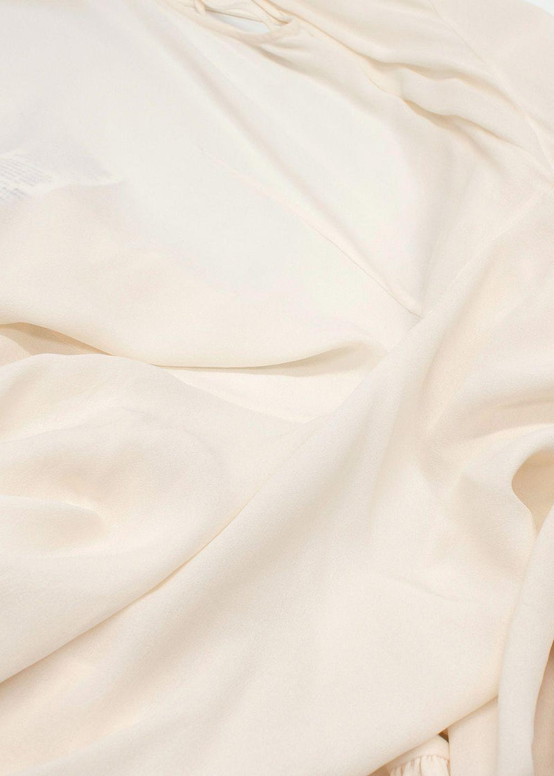 Alexander McQueen Cream Sleeveless Silk Blouse