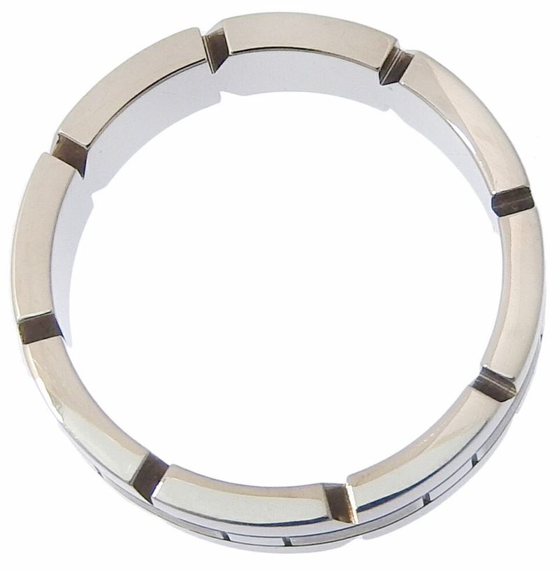 Cartier Tank Française Ring 18K White Gold Size 8.5