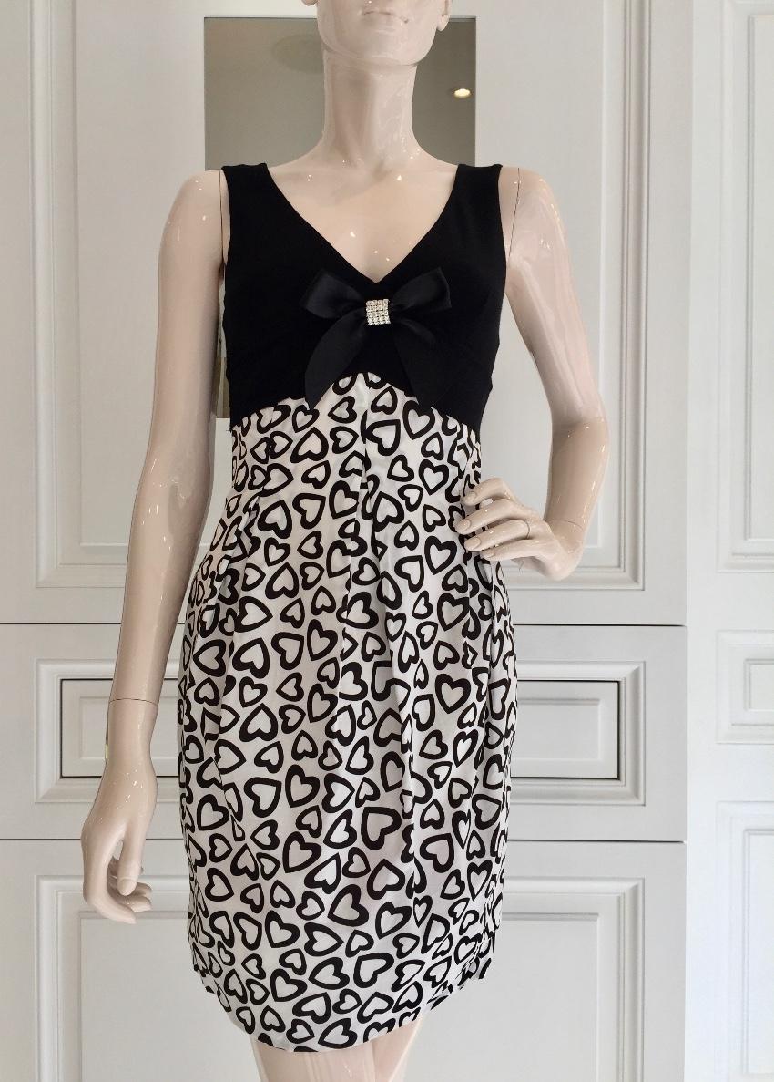 Blumarine Heart-Print Sleeveless Dress