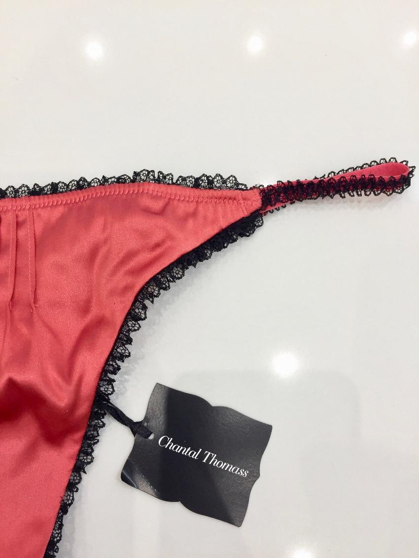 Chantal Thomass Strawberry Silk & Lace Lingerie Set