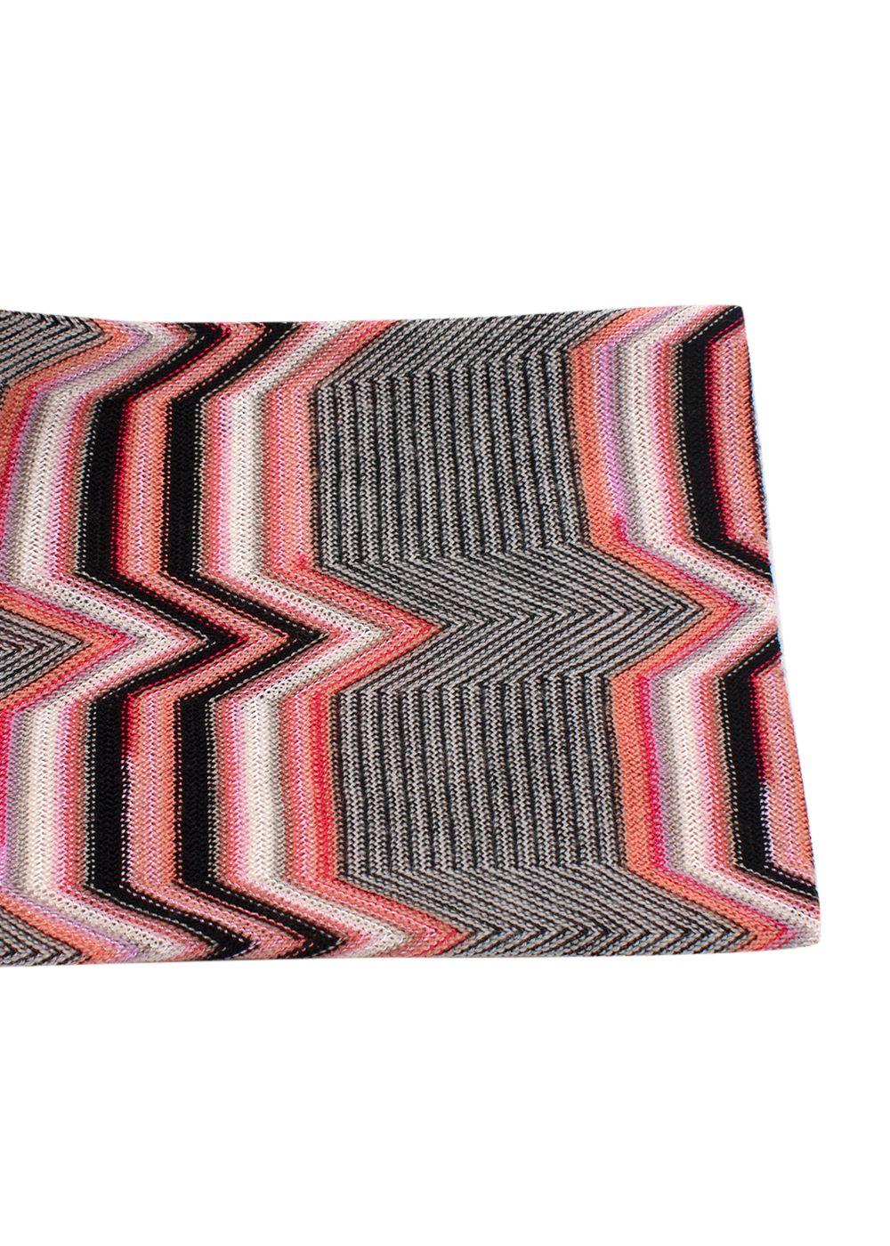 Missoni Multi Coloured Longline Wool Blend Cardigan