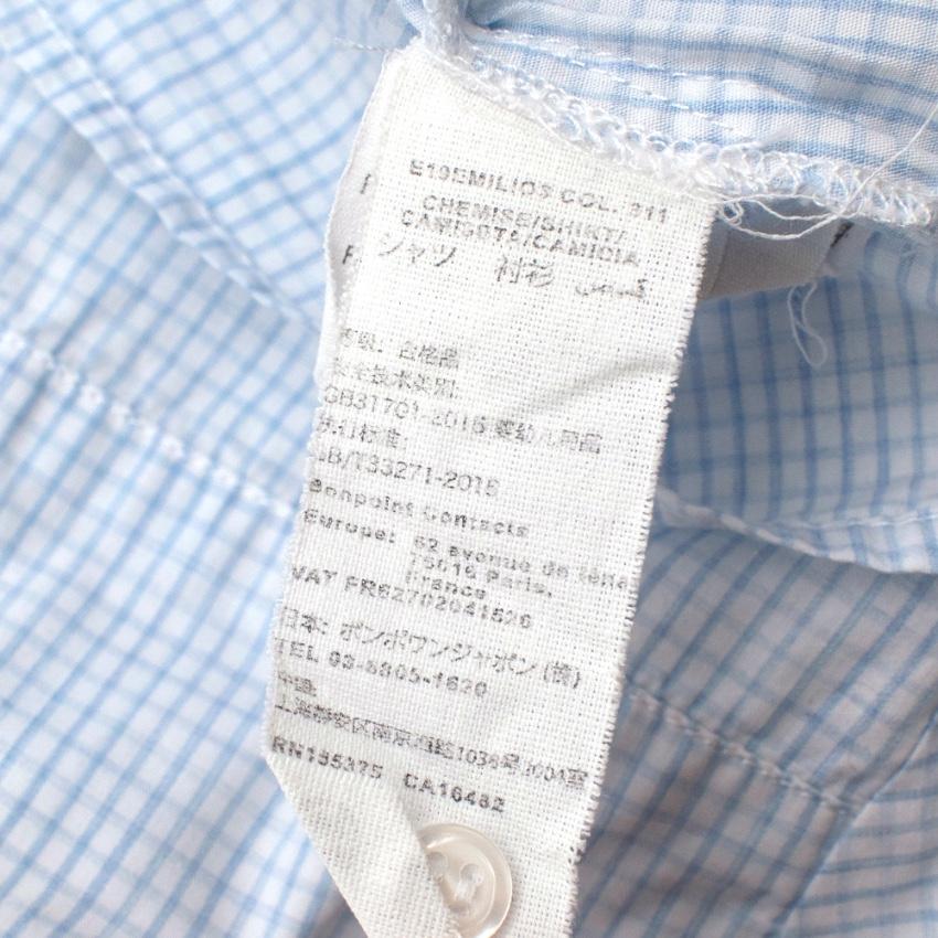 Bonpoint Blue and White Striped Top