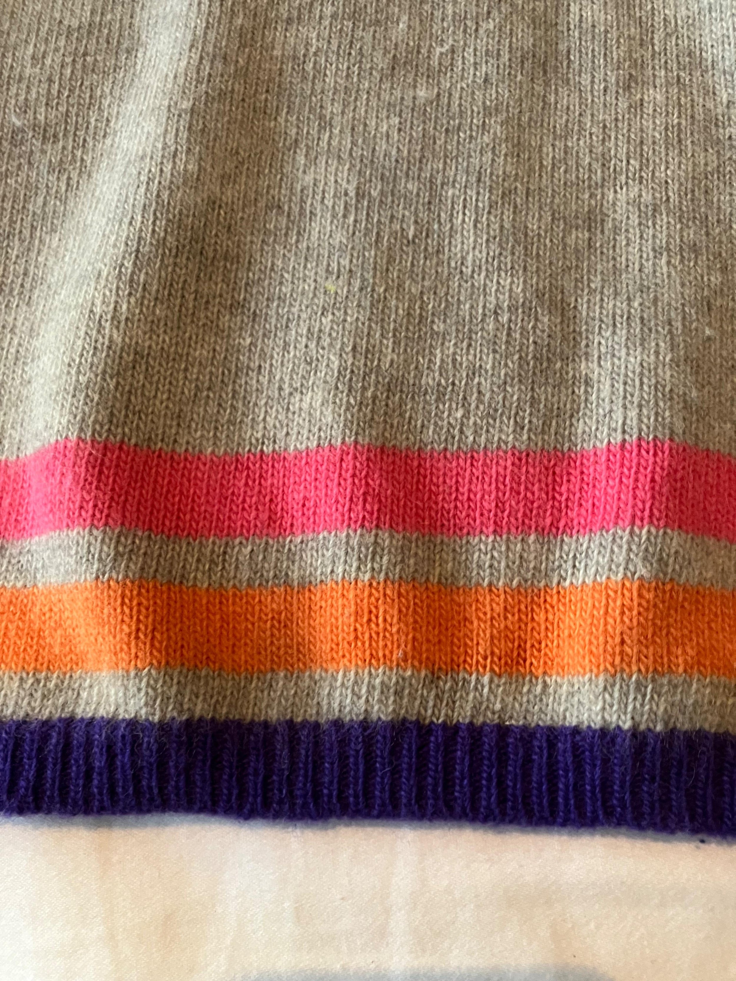 Il Gufo Kid's Grey Pom Pom Embellished Turtleneck Jumper