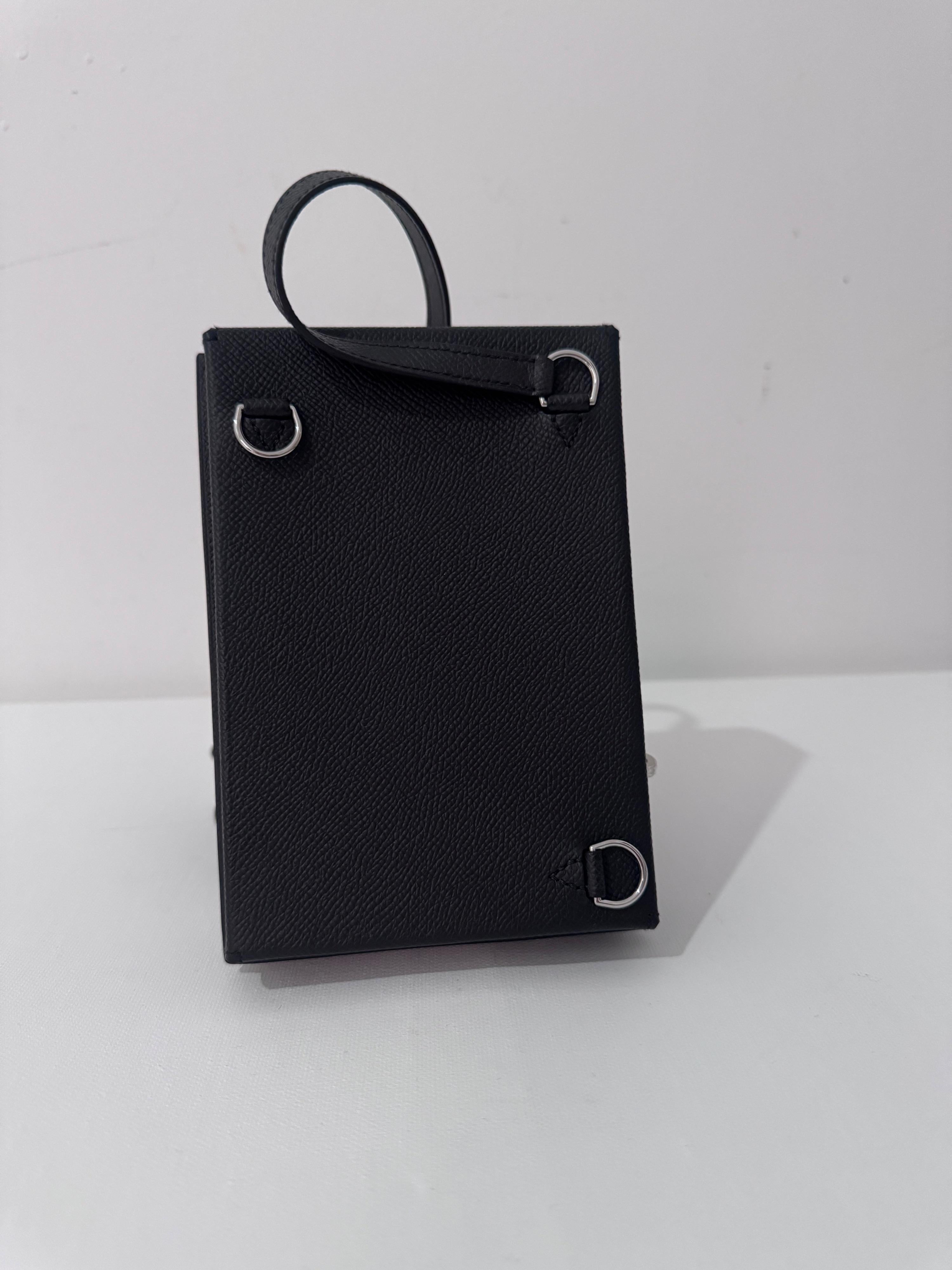 Hermes Limited Edition Black Kelly Multipocket