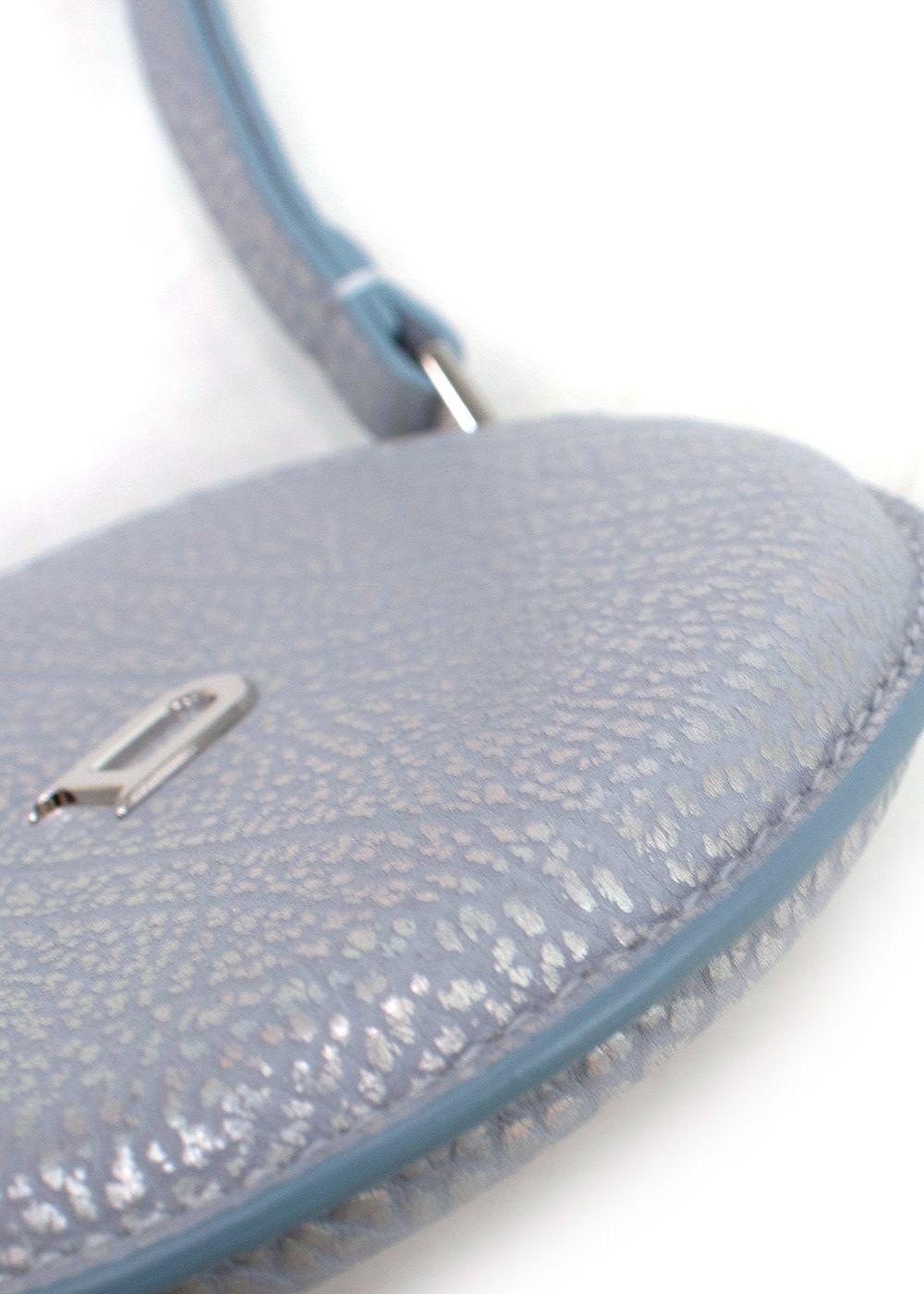 Delvaux Metallic Blue Coin Purse