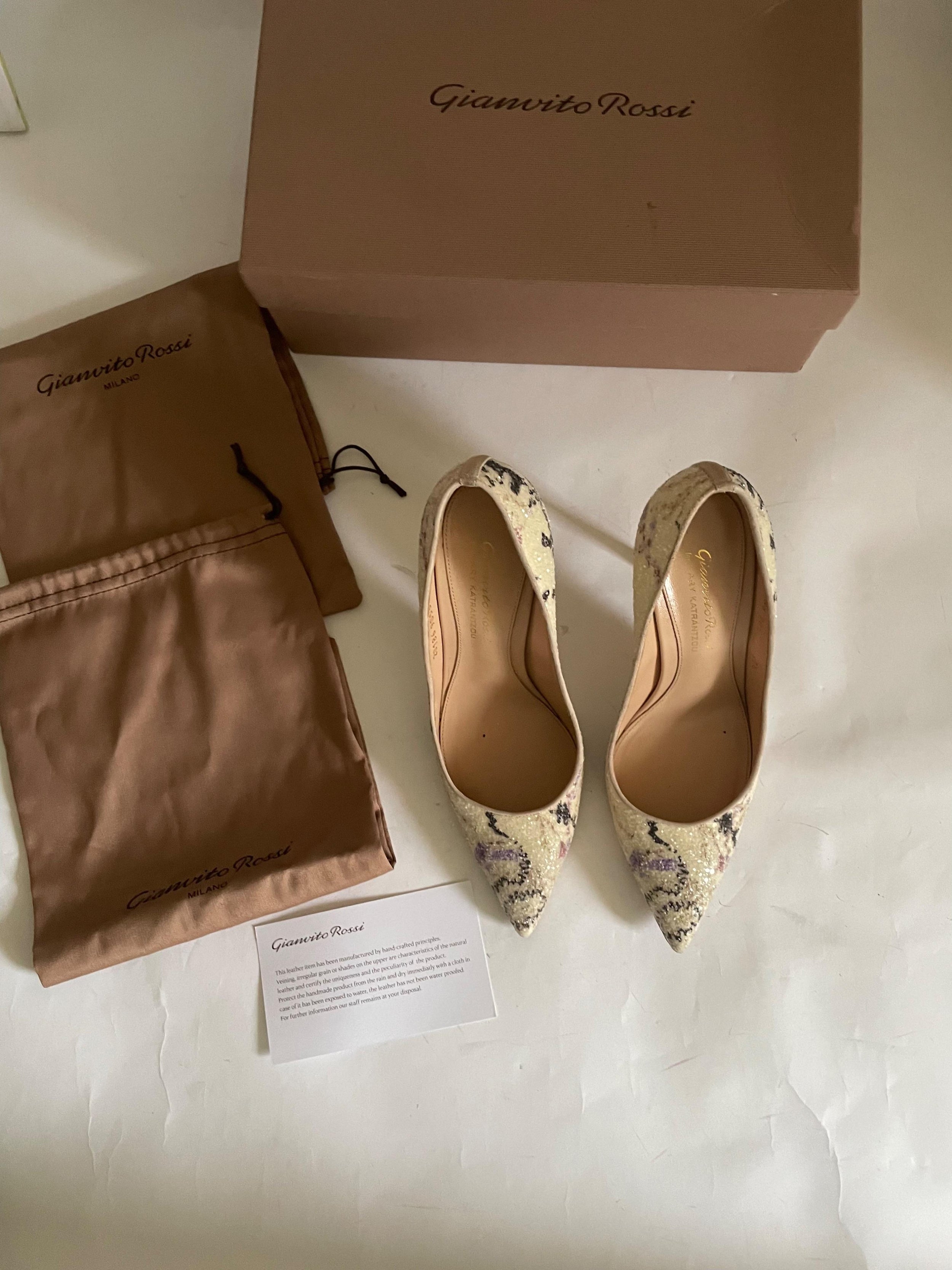 for Mary Katrantzou Floral Pumps