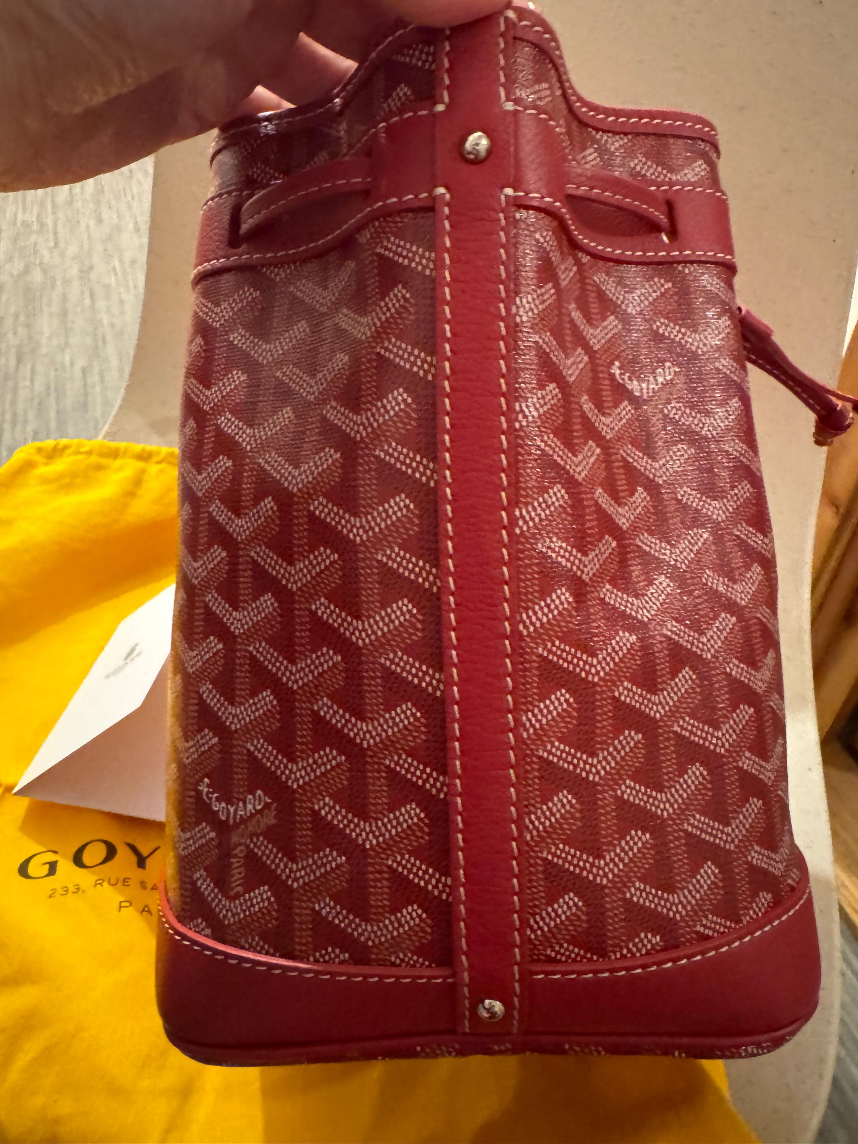 Goyard Red Petit flot bucket bag