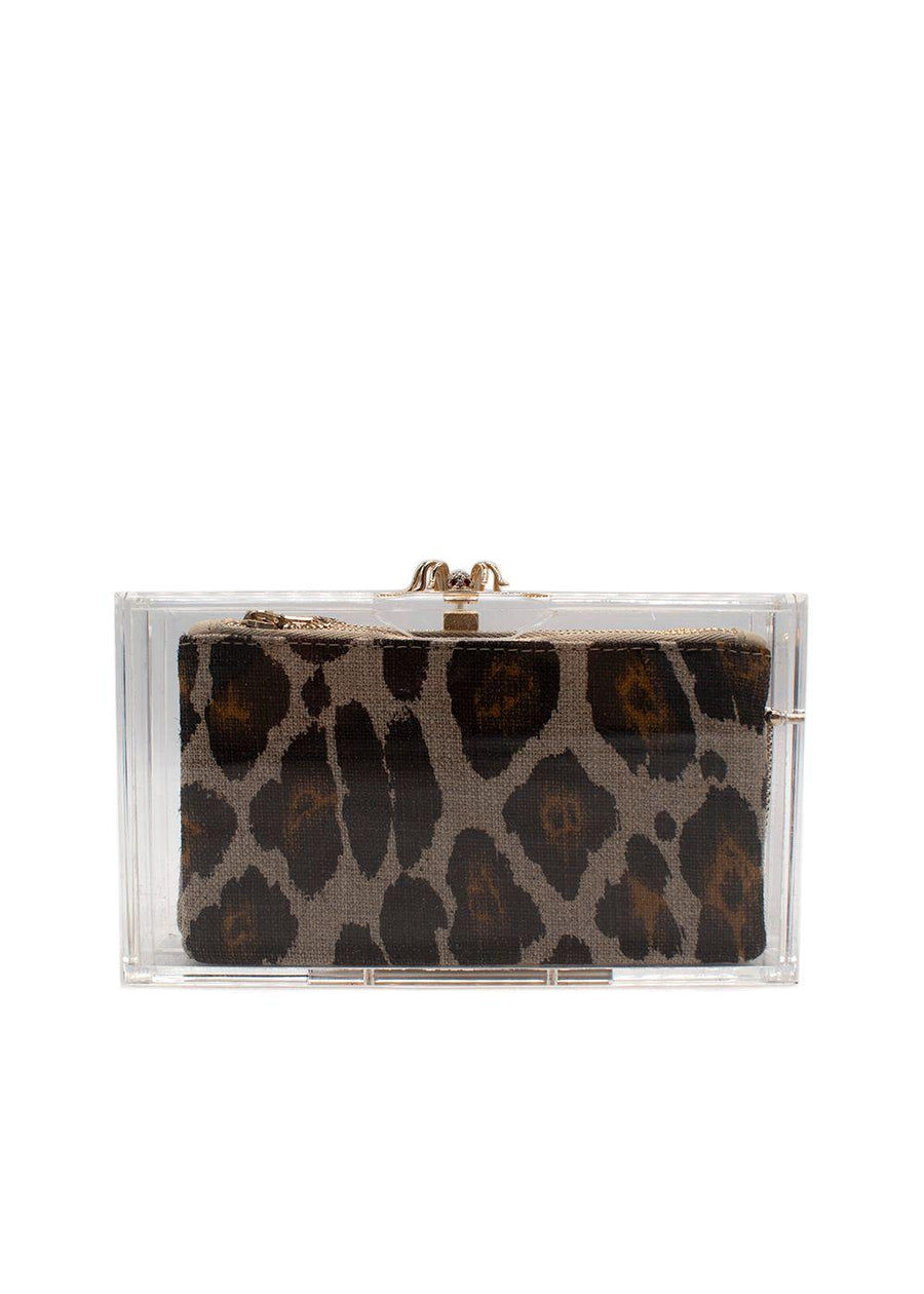 Charlotte Olympia Transparent Perspex Pandora Classic Clutch
