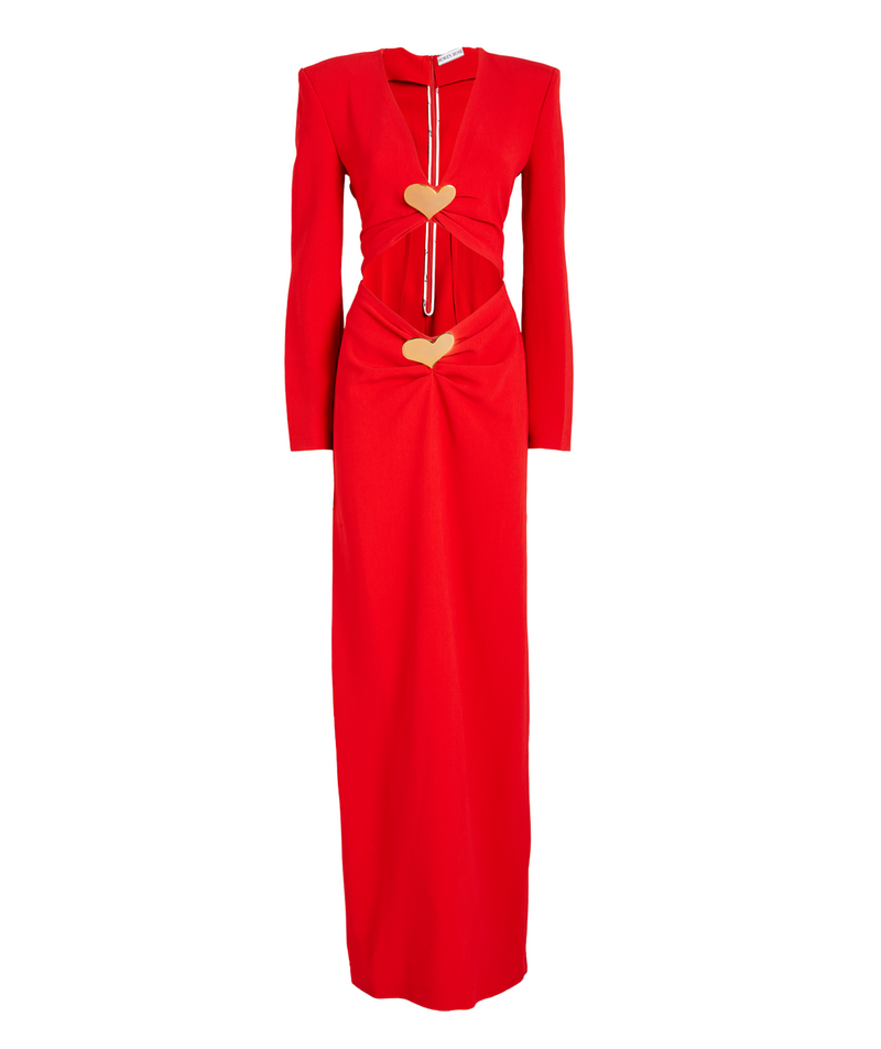 Rowen Rose Lovers Maxi Dress with Heart Jewel Details