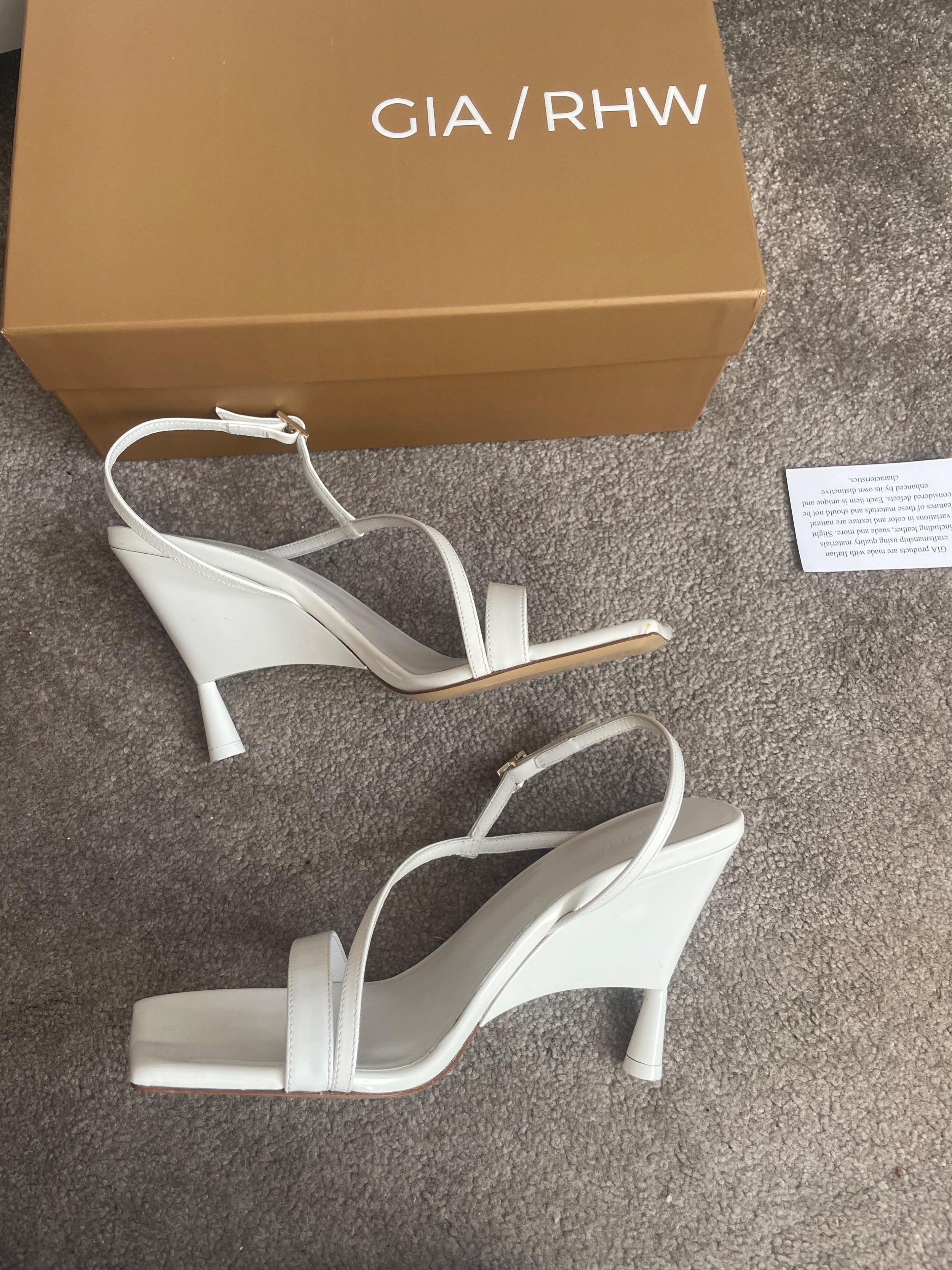 Gia Borghini White Rosie 5 Heels