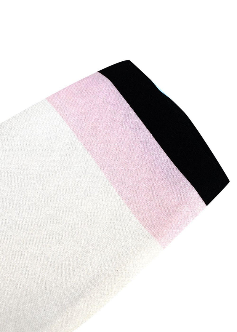 Valentino Striped Wool and Silk Blend Mini Dress