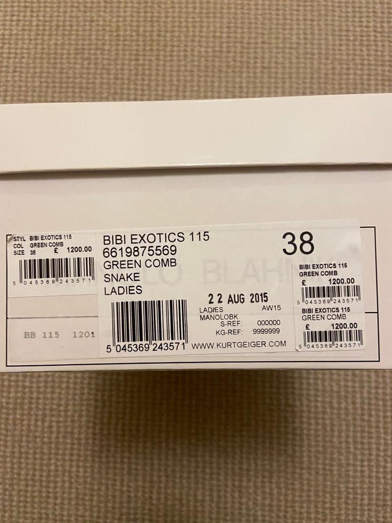 Manolo Blahnik Bibi Exotics 115 Pumps